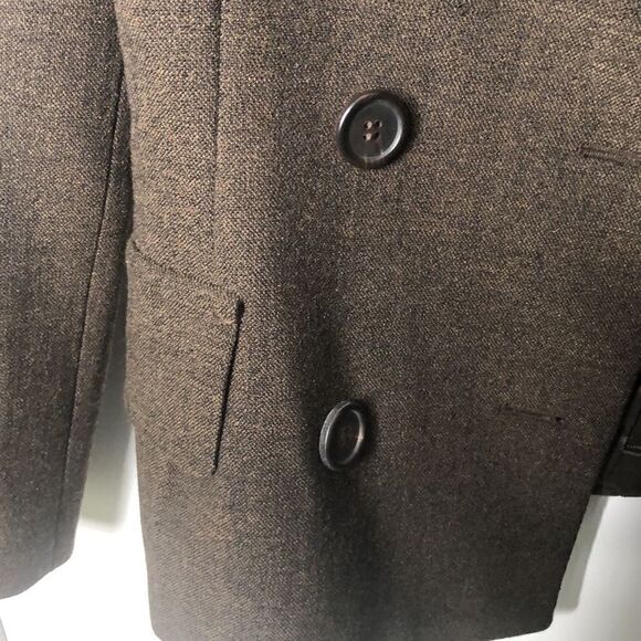 Prada 90’s vintage blazer brown jacket size 46 / US Size 12 - Picture 4 of 16